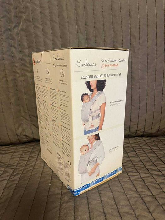 Marsupiu ergonomic Embrace Soft Air Mesh, Wasted Black, Ergobaby