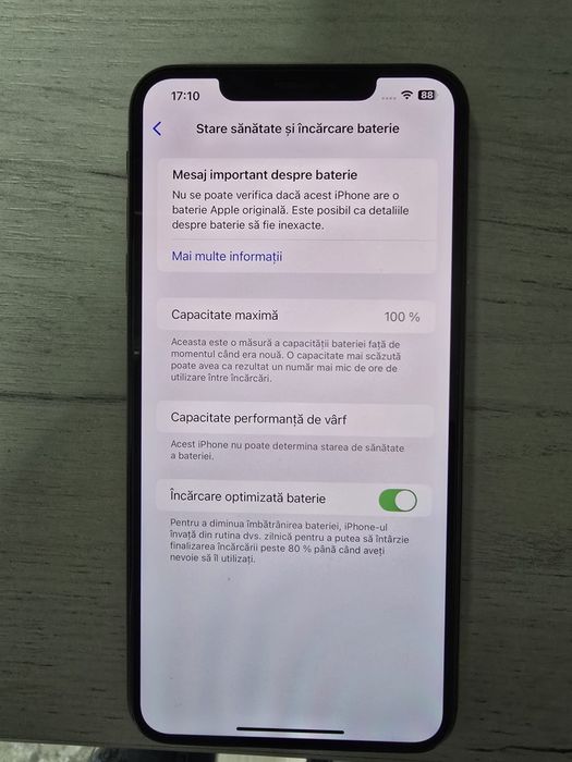 iPhone XS Max Gold 64GB Neverlock 100% baterie