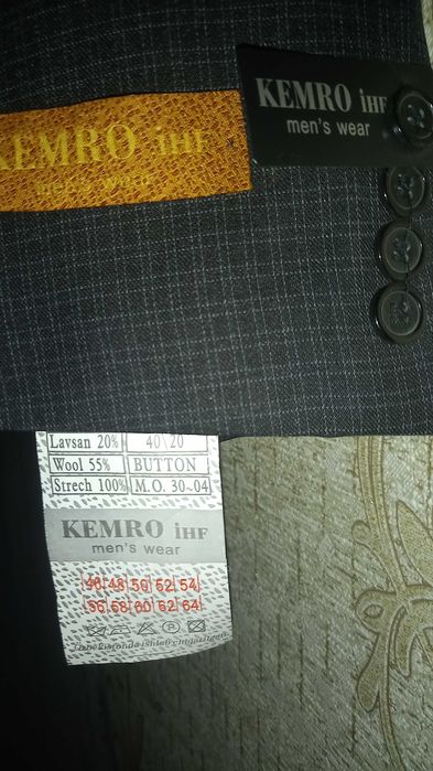 Мужской костюм "двойка", большого размера и классические брюки (Италия