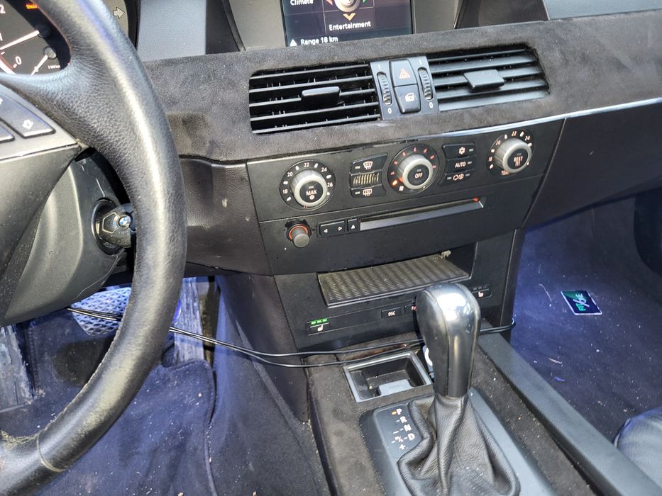 Interior piele neagra incalzit bmw e60