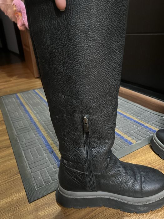 Зимние сапоги кожа