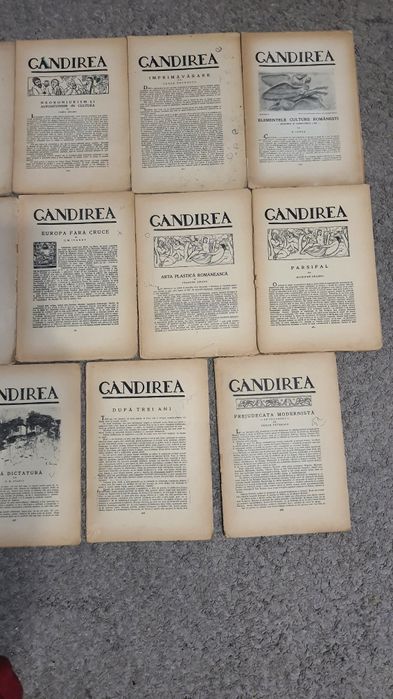 Lot 13 Reviste Gandirea publicate in 1926,vintage, colectie