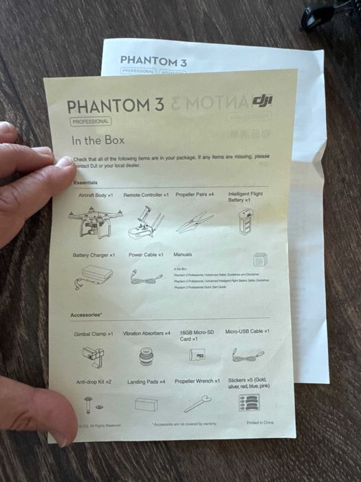 DJI phantom proffesional 3