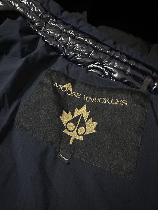 Moose Knuckles Rock 2 Navy Blue Down Jacket