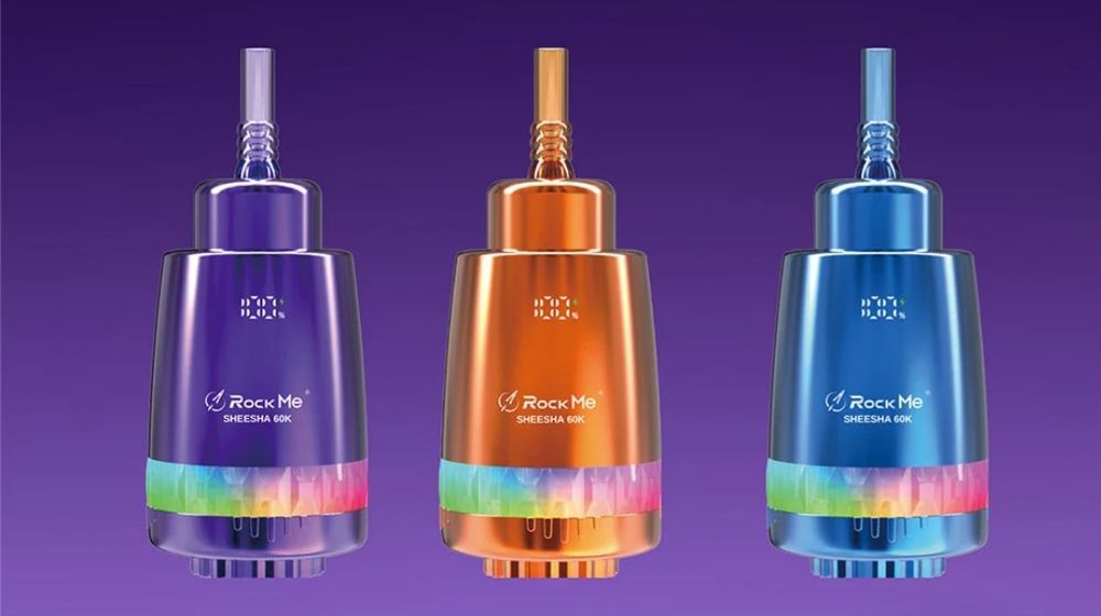 NOU! Mega Vape Rock Me 60k,sunet+fum+pod,COMPATIBIL cu NARGHILEAU