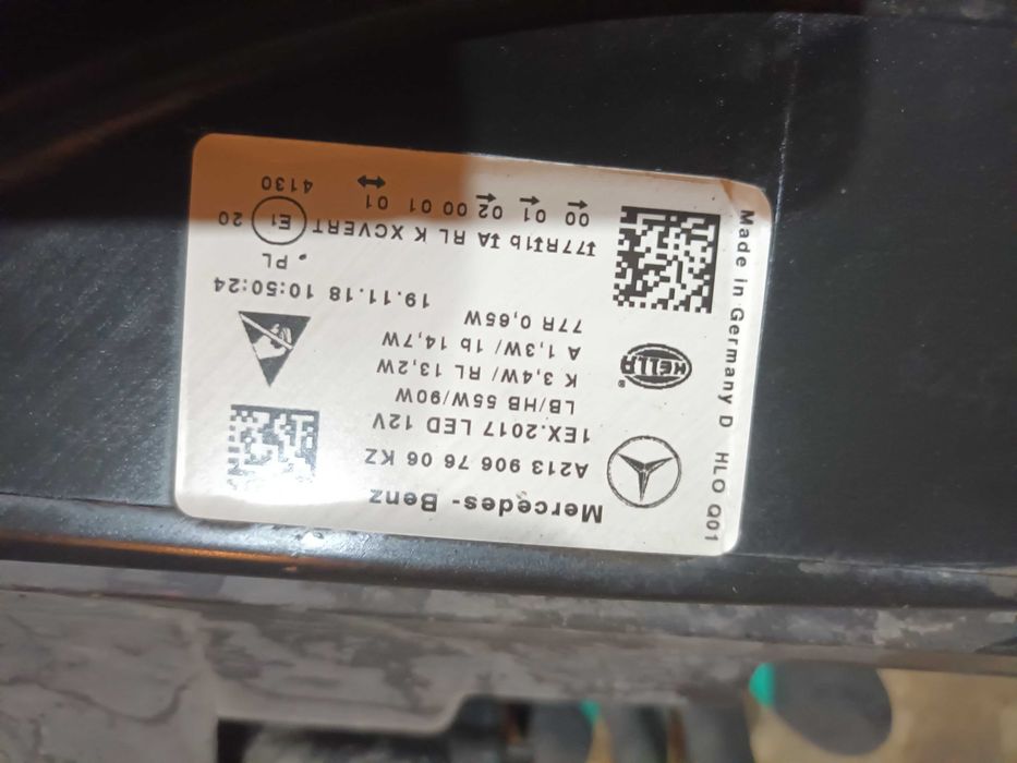 Far dreapta full led mercedes e class w213 2019