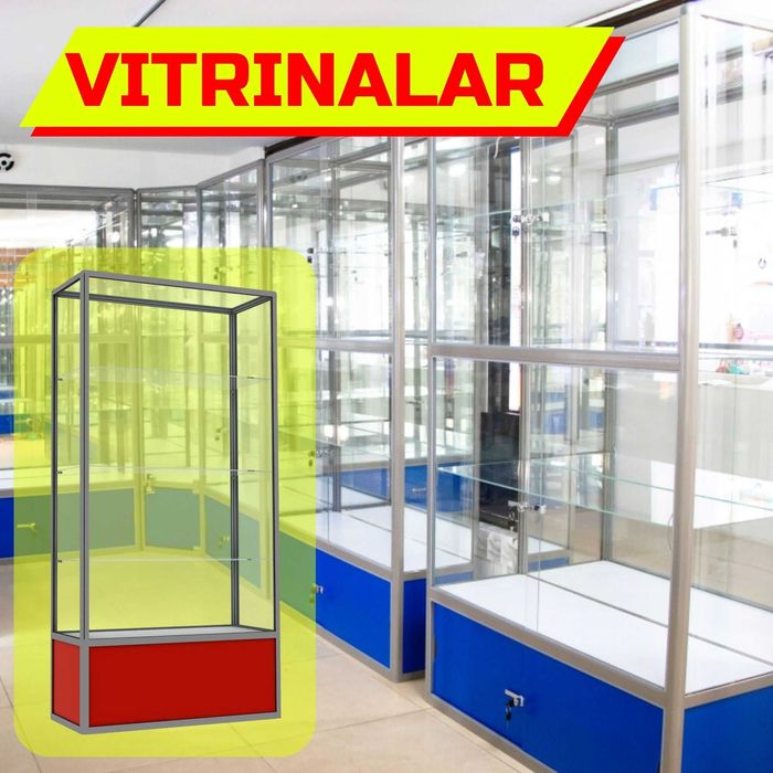 Oynaly vitrina, Акция, прилавки, savdo vitrinalar stellajlar