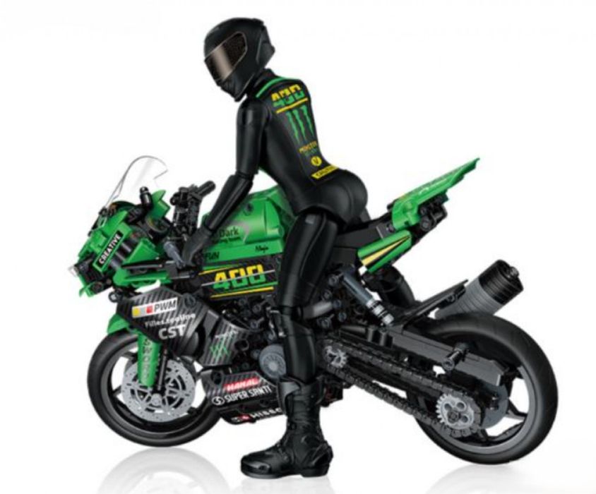 Яростен мотоциклет - Голям конструктор с 908 части и фигура