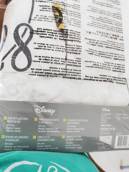 Lenjerie de pat - Mickey Mouse - Reversibila / cu 2 fete