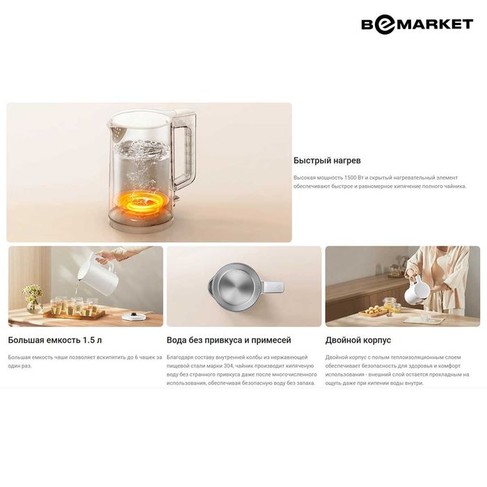 Электрочайник Xiaomi Electric Kettle 2 Lite