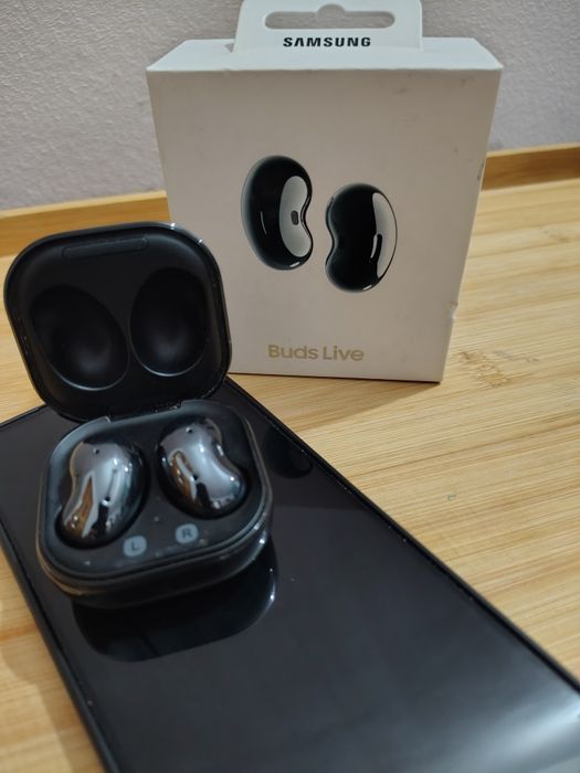 Casti bluetooth Samsung Galaxy Buds Live Cosmic Black ANC Bixby