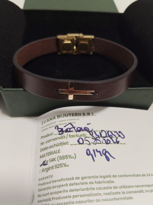 Brățară bărbați aur 14k