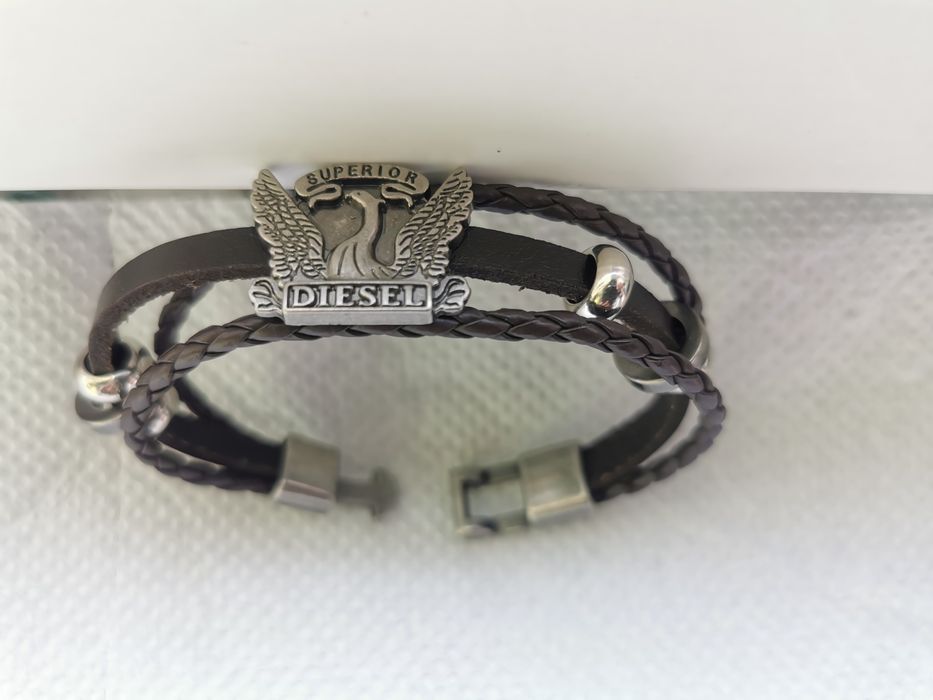 Bratara Diesel Superior piele naturala si metal
