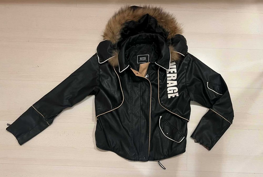 Дамско яке Alessa и кожен панталон/сет