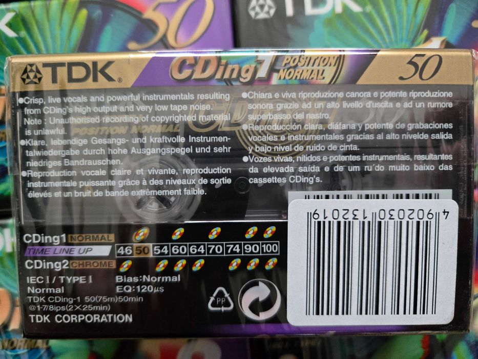 Casete audio sigilate TDK CDing1-type I 50 minute
