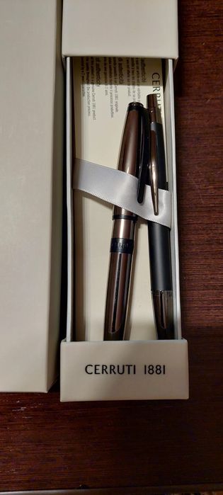 Set creion si stilou, Cerruti 1881, nou, original
