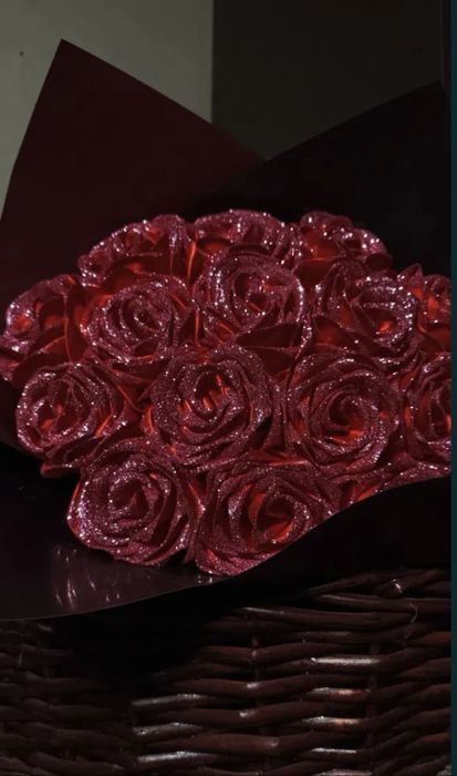 Букеты из атласной ленты