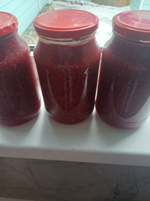 Малина протертая с сахаром