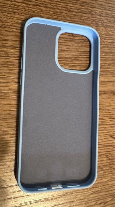 Husă premium iPhone 14 Pro Max, albastru pastel, nouă