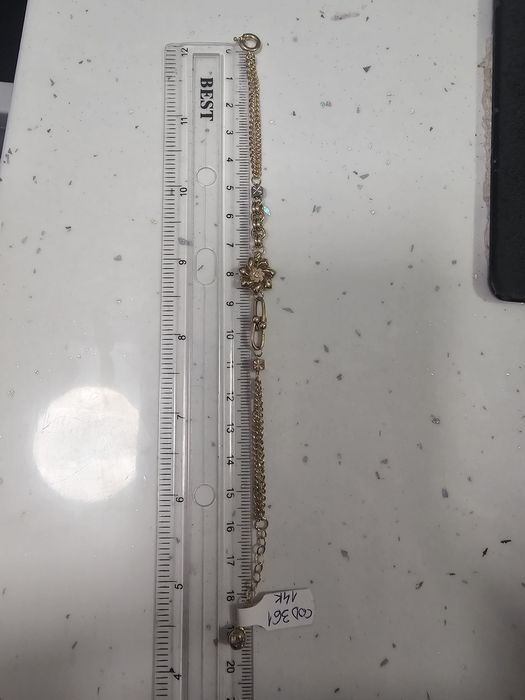 Vand bratara din aur 14 k 4.61 g cod 361