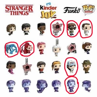 Kinder joy stranger things, Фигурки киндер джой осд, обмен и продажа
