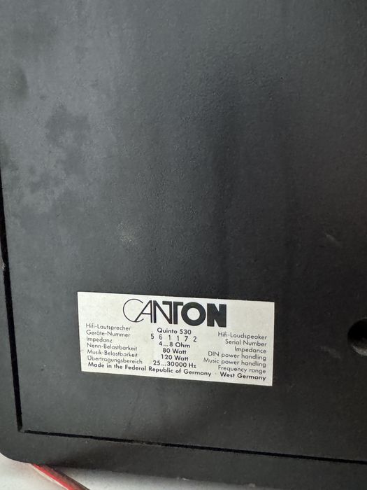 Canton Quinto 530 boxe HiFi vintage audiofil