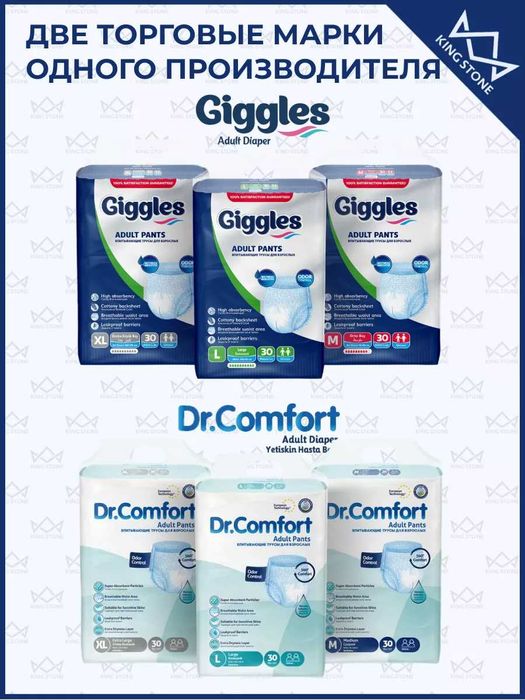Подгузники для взрослых трусики Dr.Comfort