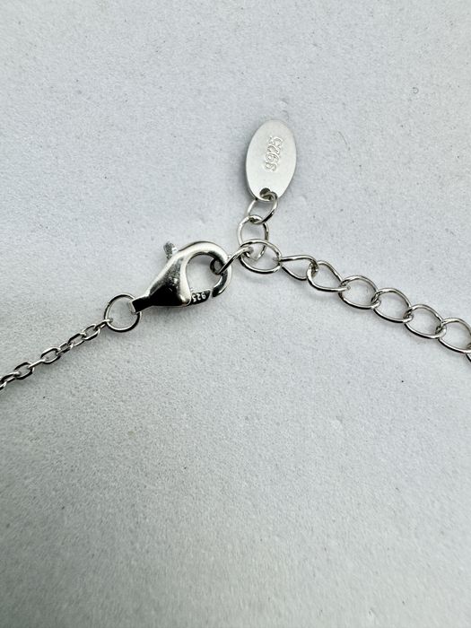 Сребърно колие с мойсанит (Диамант) 1 карат