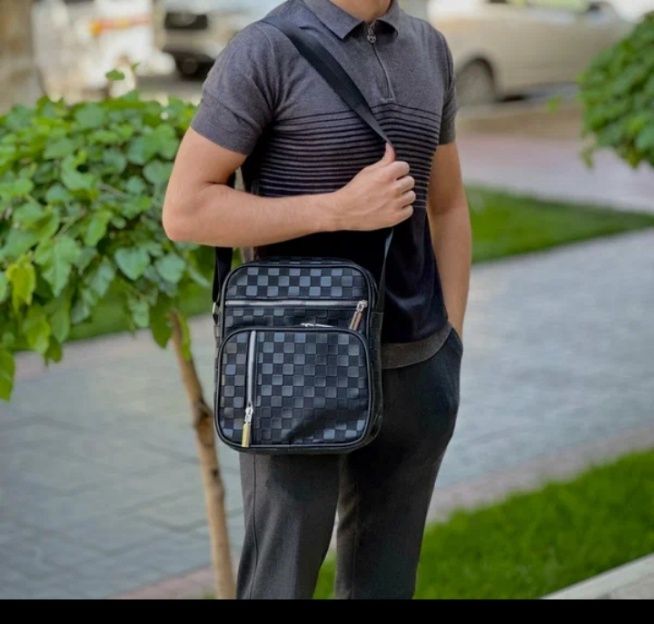 Erkaklar uchun eko charm elkalama sumkasi