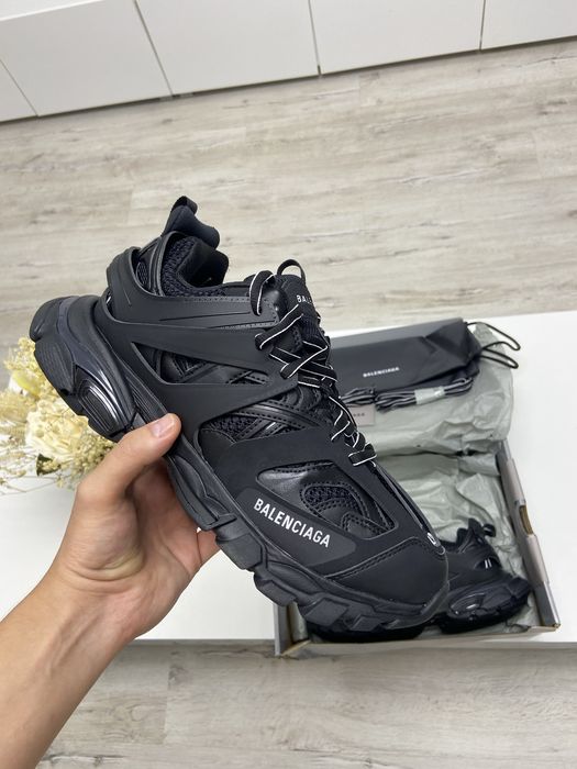 Balenciaga track lace up black