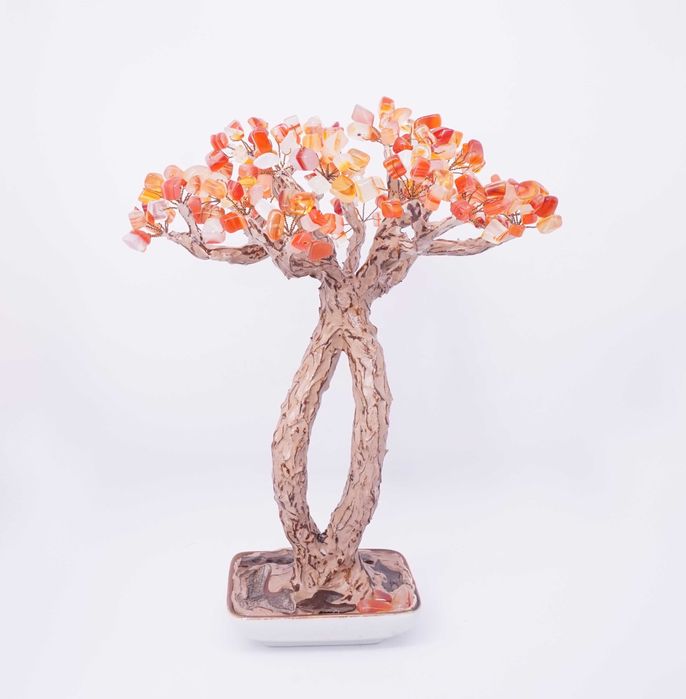 Дръвче Карнеол Индивидуална Поръчка, Подарък Юбилей, Подарък Жена