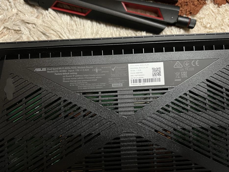 Router performant Gaming DSL Asus AC3100 / AC88U Foarte rapid și stabil