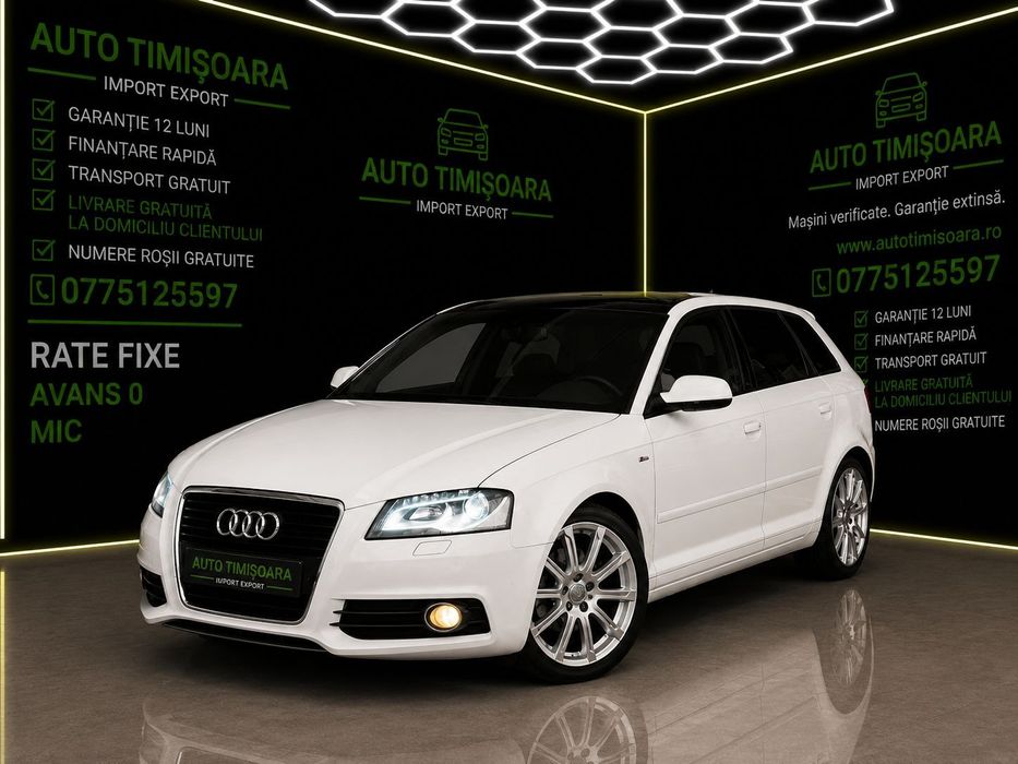 Audi A3 S-Line An 2013 Motor 1.8 TFSI Automată Rate fixe finanțare livrare