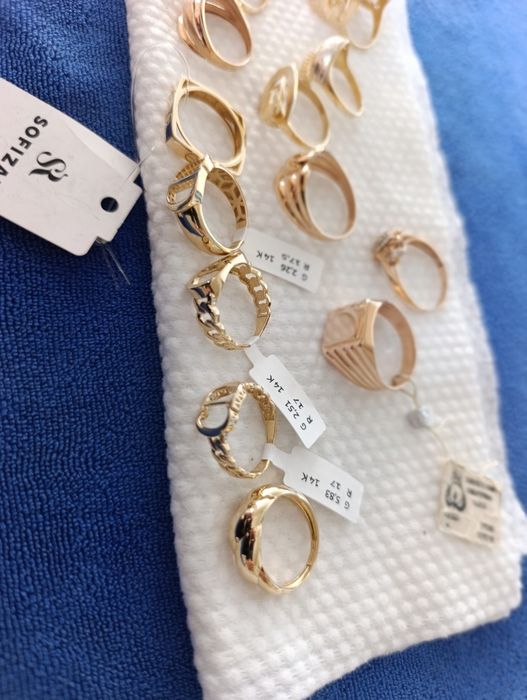 Золотая кольцо Итальянский бренд Christian Dior, производство Турция