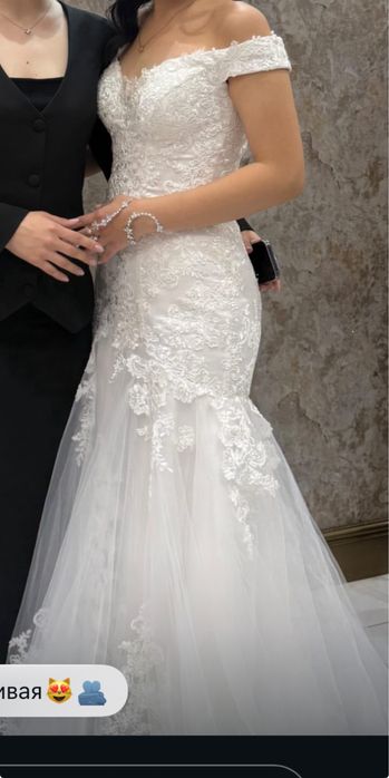 свадебное платье рыбка