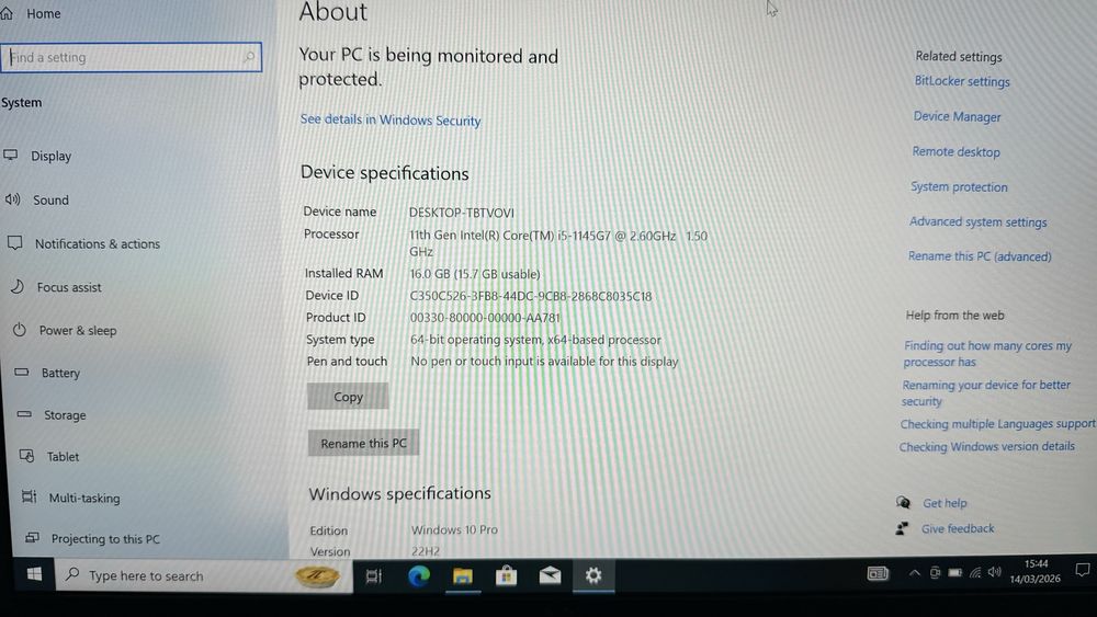 Лаптоп Dell Latitude 5320 FHD 13.3” Intel i5-1145G7 16GB RAM 256GB SSD