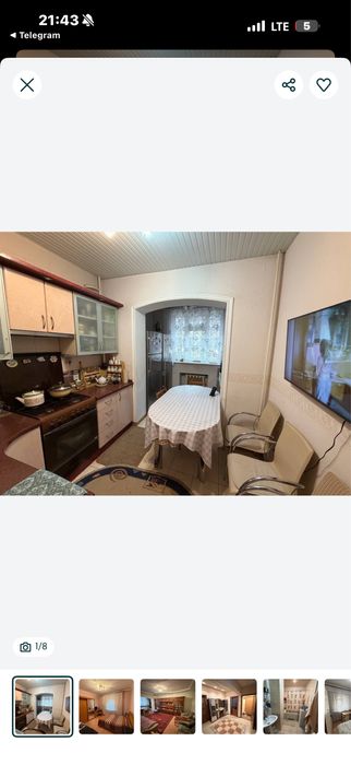 Срочно Продается  Своя 4х комн. Квартира Юнусобад 13кв.