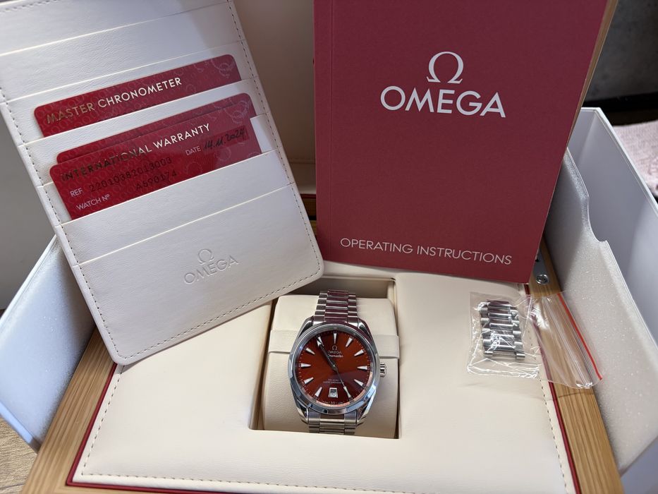 Omega Aqua Terra 38 Terracotta – Full Set – гаранция до 2029