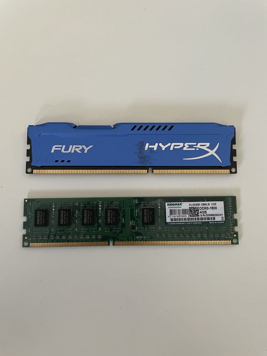 Memorie RAM 2x4GB DDR3 1600MHz – HyperX + Kingmax