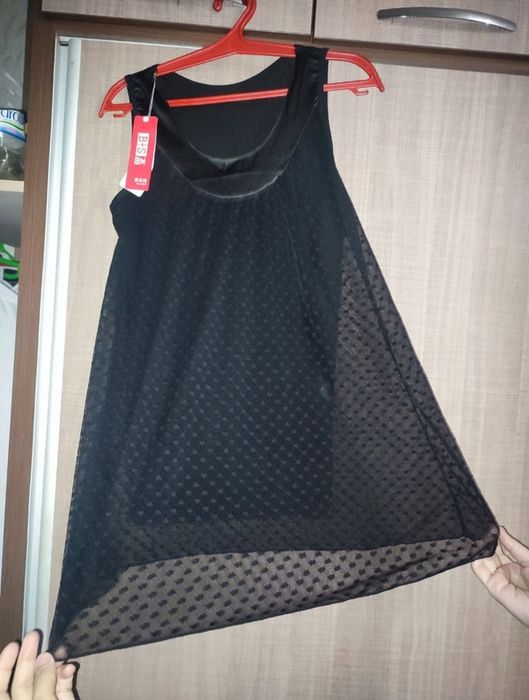 Двухслойная сеточная кофта