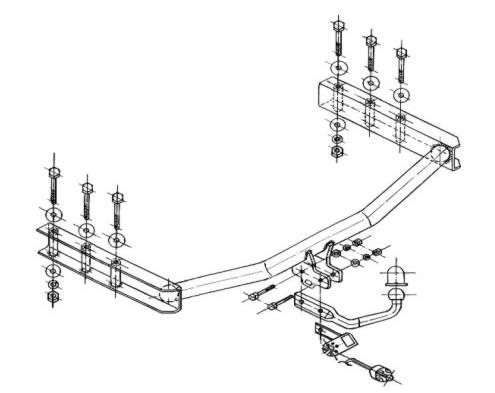 Нов теглич за Фолксваген Пасат от 97г. до 05г.