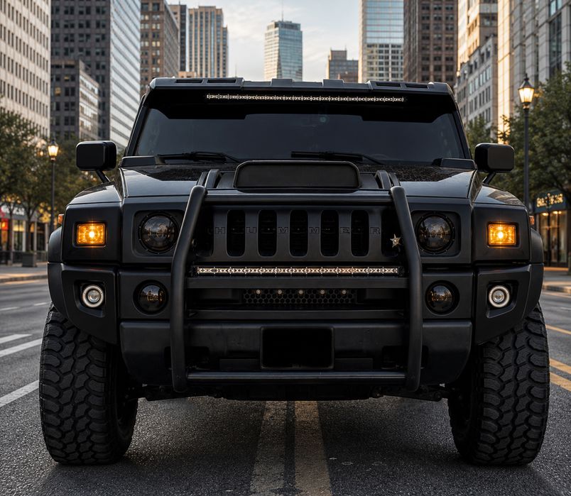Таран кенгурятник защи бампера Hummer H2 H3