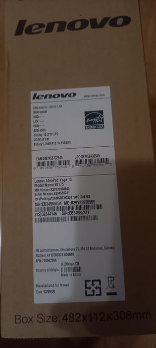 Ултрабук леново на запчасти