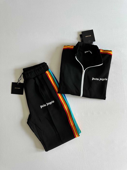 Trening / Compleu / Tracksuit Palm Angels Negru Rainbow / Curcubeu / Multicolor Marime S M L