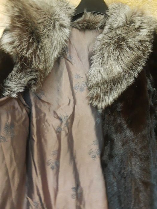 Визон,цели кожи,яка сребърна лисица,Висок клас,уникален,супер,НАМАЛЕН