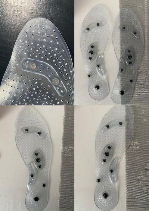 Tălpi din silicon cu magneți pentru masaj, mărime 25.0–28.0 cm, transp