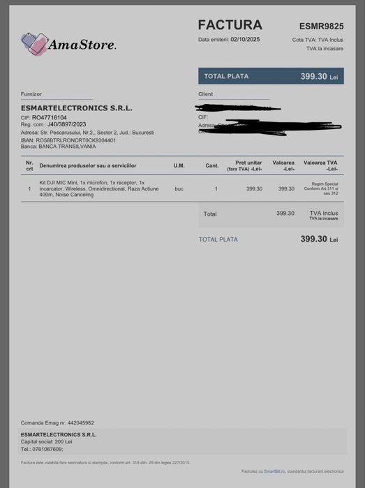 Microfon DJI Mic Mini + Receiver