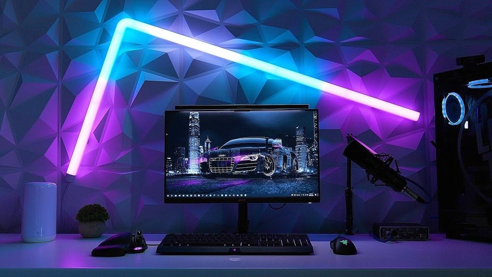 Настенная RGB LED лампа, ночник, светильник, подсветка