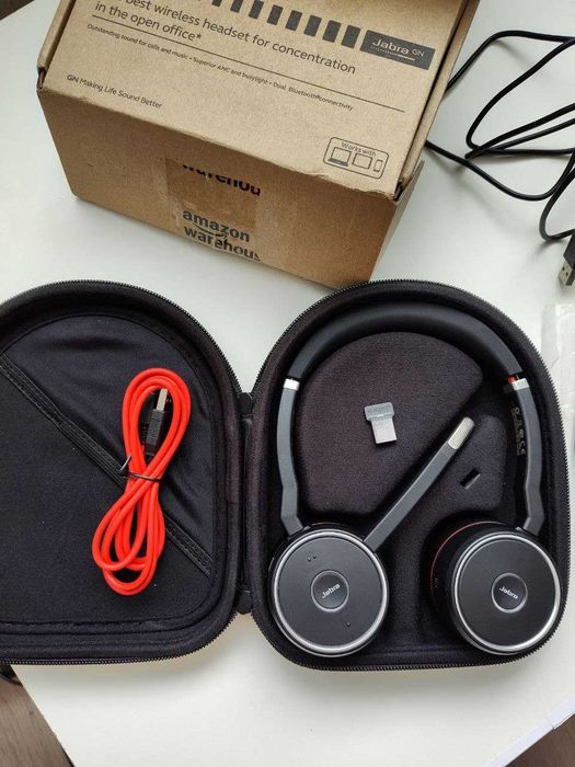Профессиональные наушники Jabra Evolve 75 + Зарядная база + USB донгл