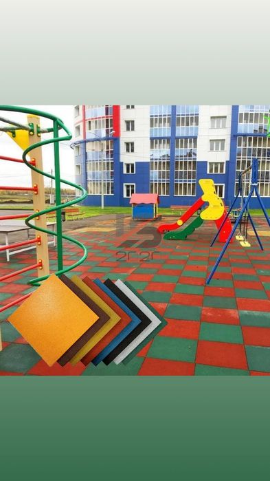 Резиновая плитка собственного производства